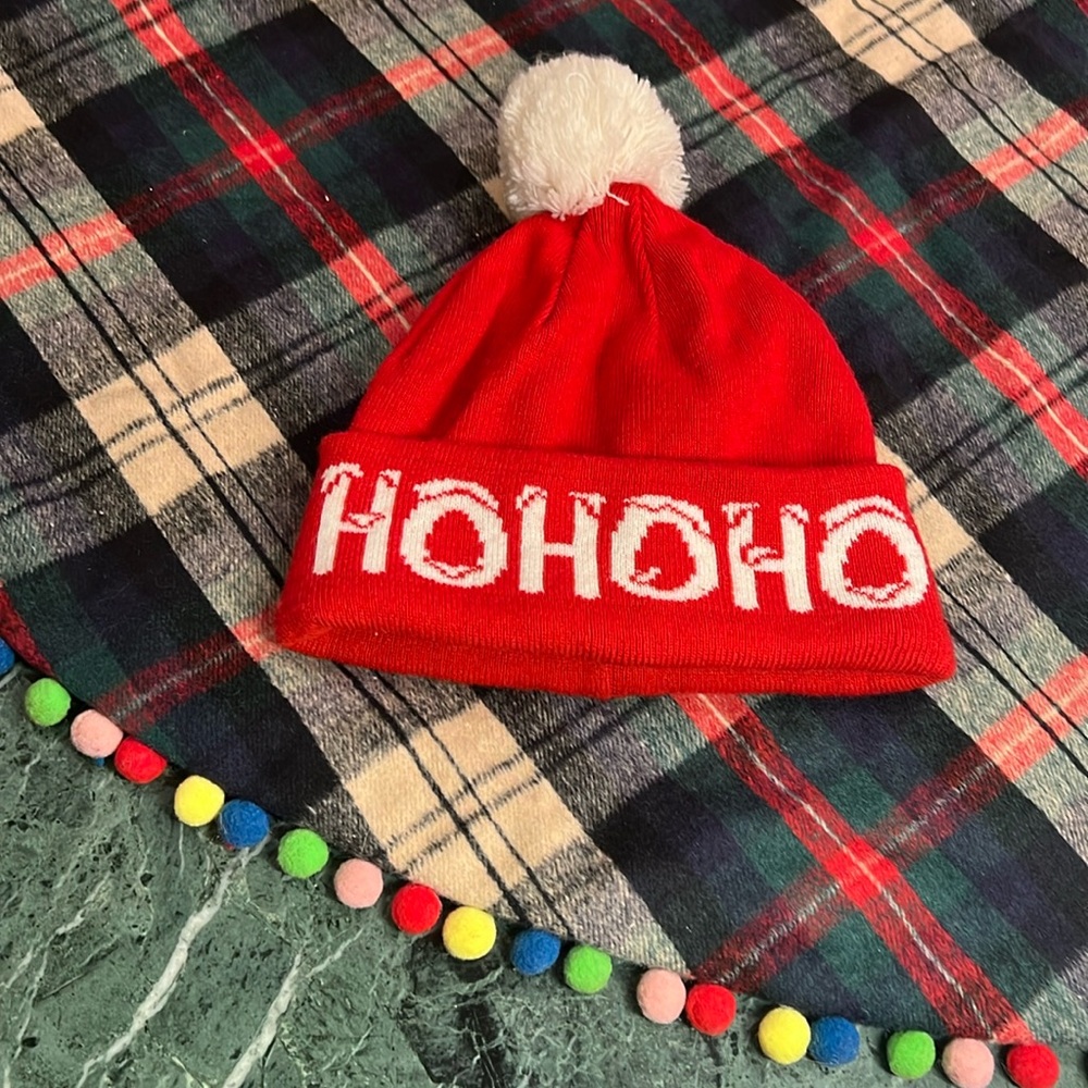 H and M HO HO HO beanie! Used but great condition!